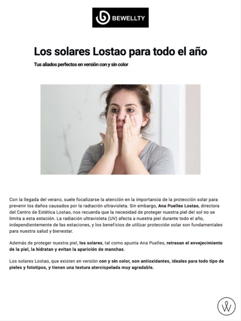 solar lostao bewellty